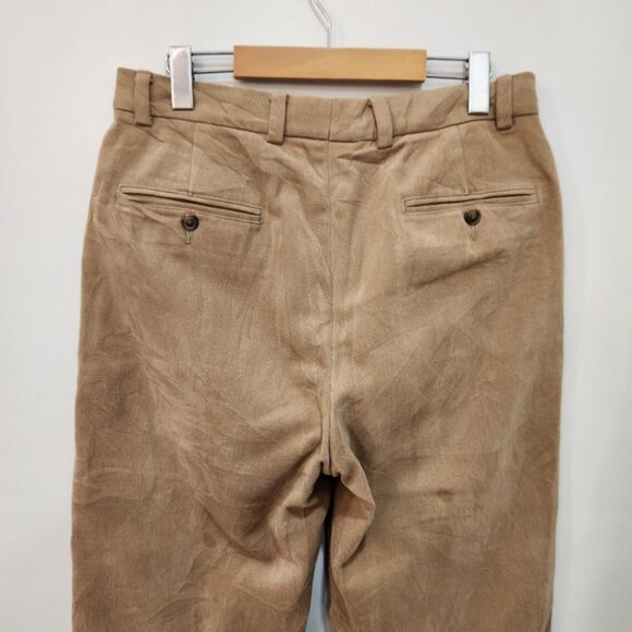 Vintage Brooks Brothers Hudson Corduroy Pants Mens 33x30 Tan Brown Strai… - Picture 4 of 13